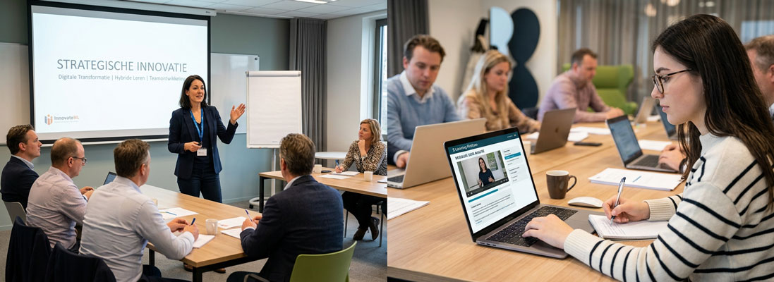 Combinatie van e-learning en training binnen een leertraject